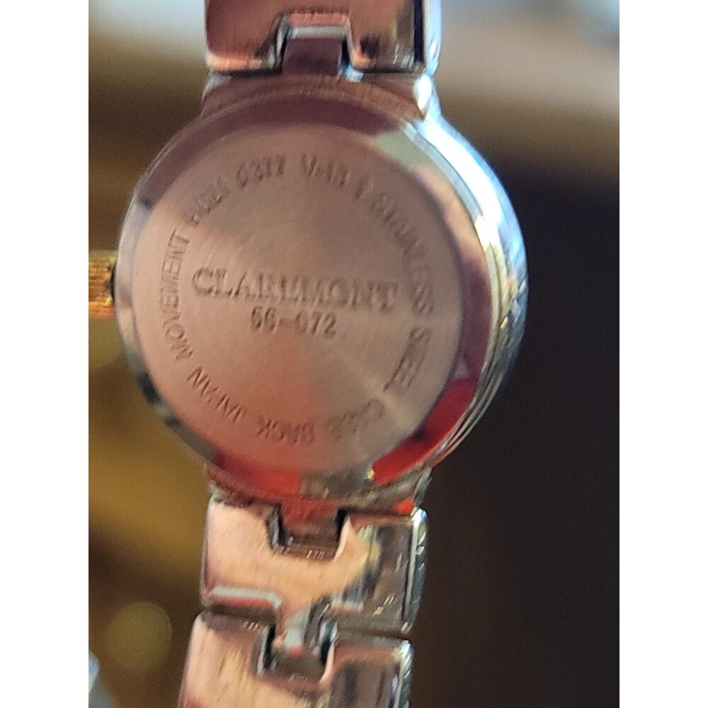 Vintage Women's Claremont Quartz Watch New Battery Works Bracelet Band - Picture 5 of 8